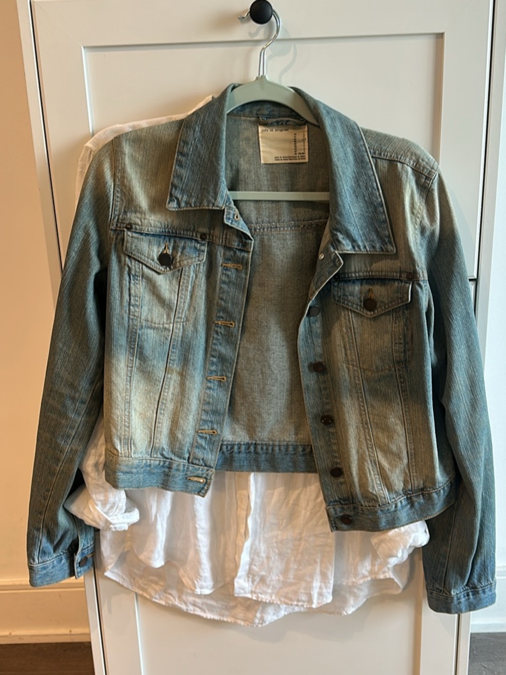 Light Wash Denim Jacket - Women's Casual Jean Jacket